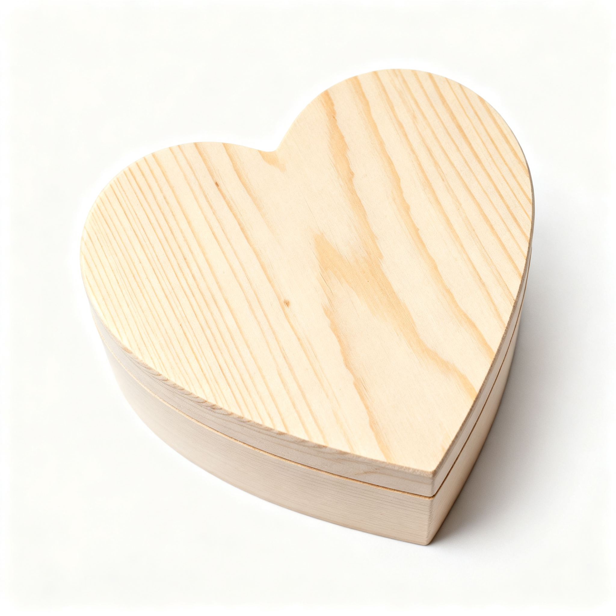 Unfinished Pine Heart Shape Pet Urn — pine pet urn wholesale