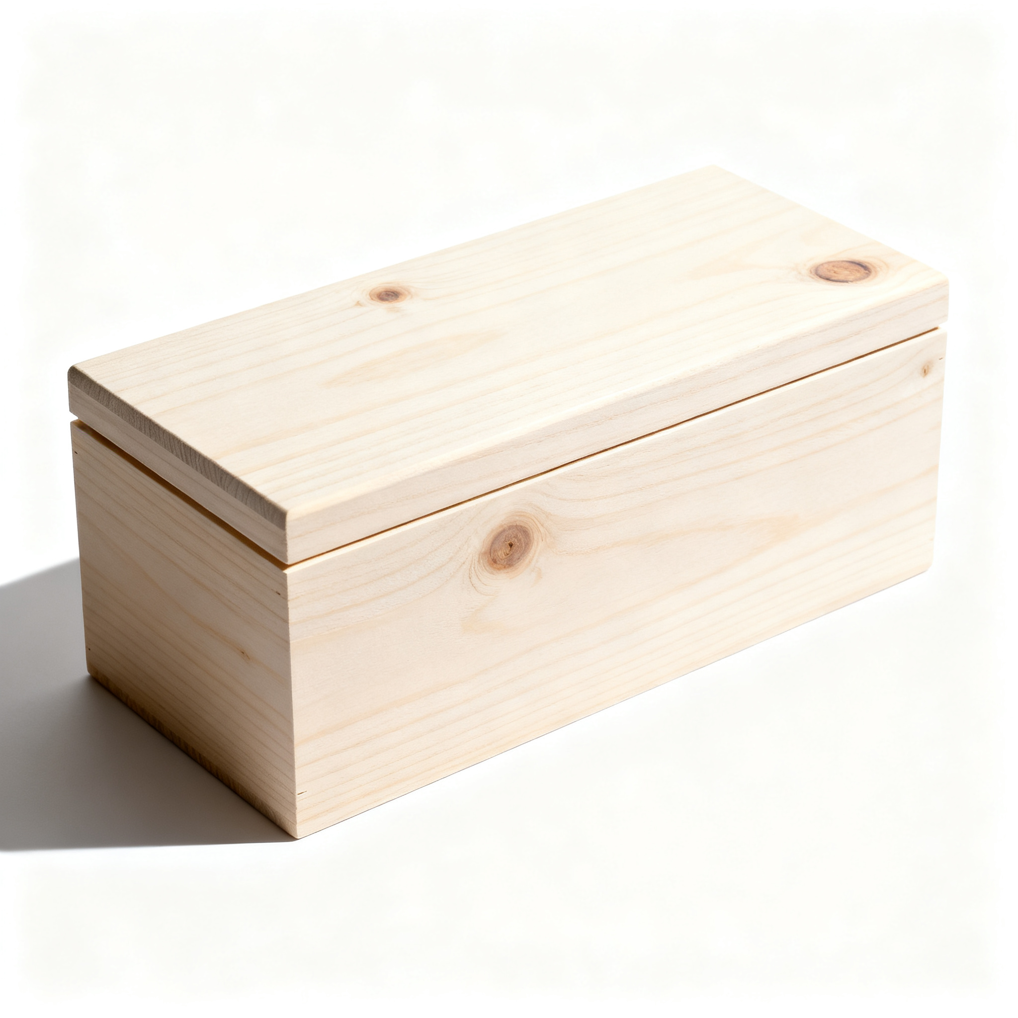 Unfinished Pine Rectangular Pet Urn — pine pet urn wholesale